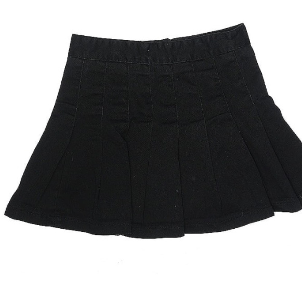 Goth pleated sexy little skort